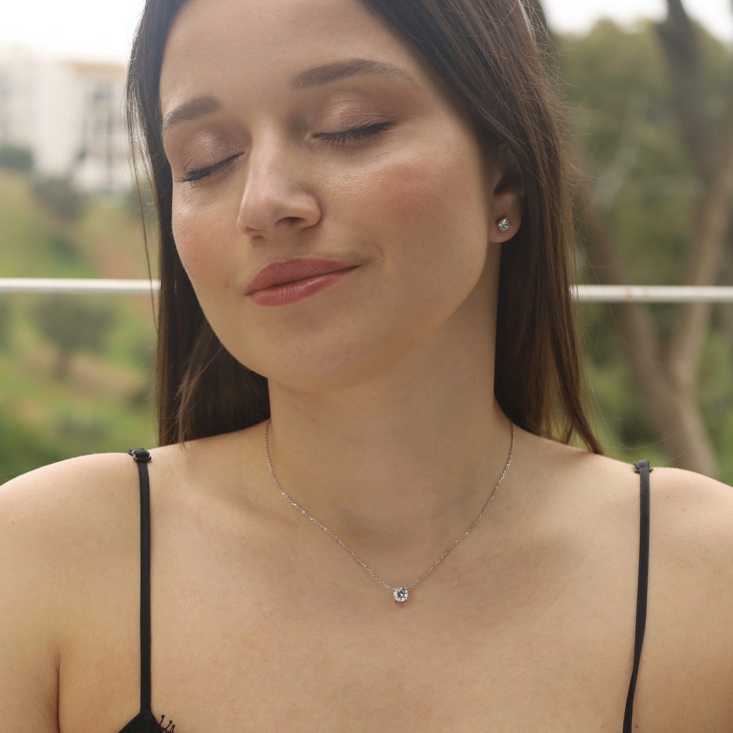 Classic Moissanite Solitaire Pendant