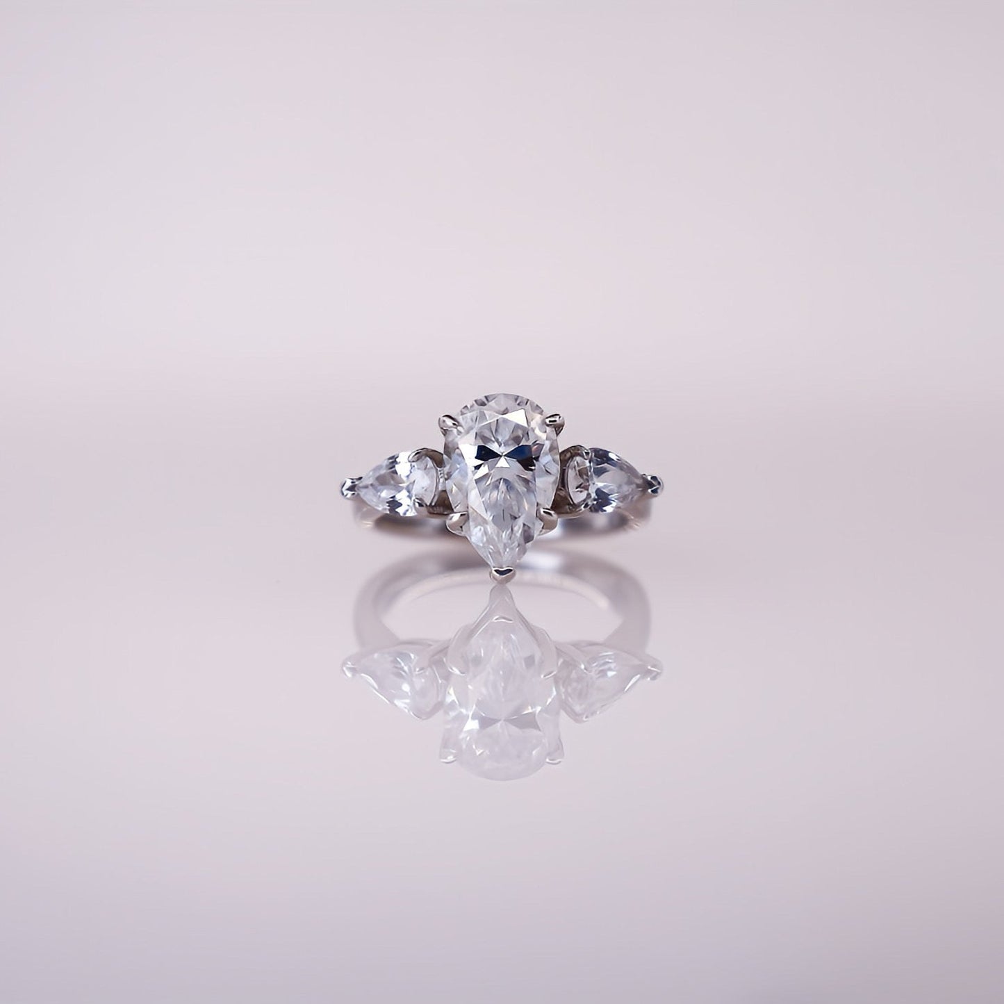 Trinity Teardrop Ring