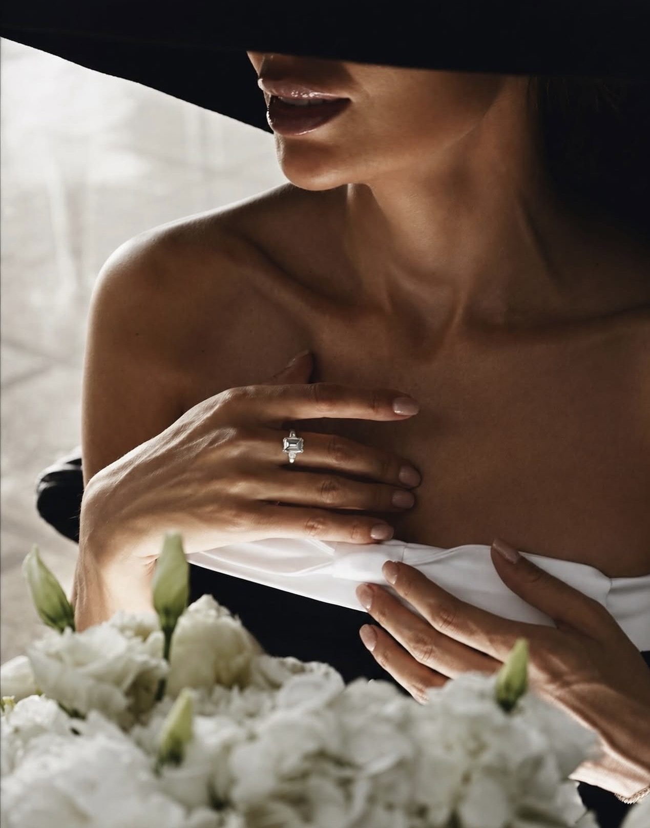 Editorial jewelry portrait